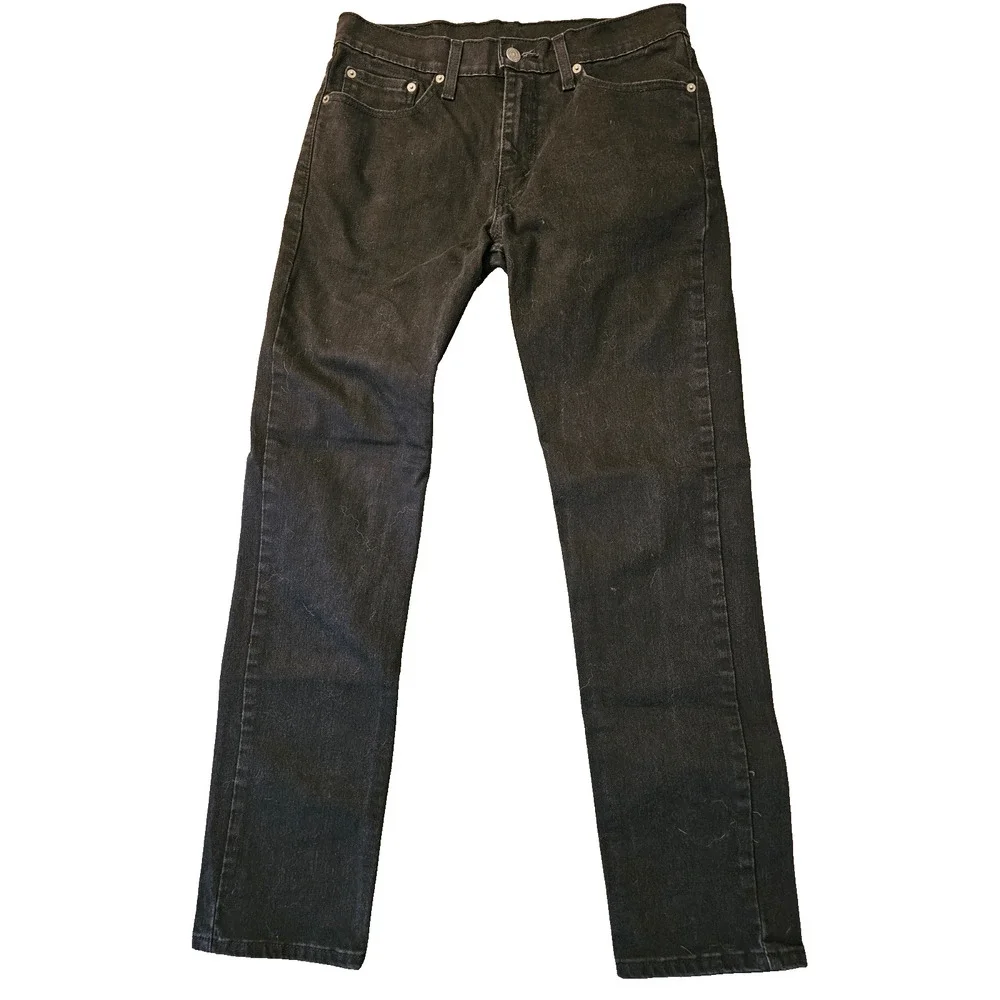 Levi's 511 Slim Straight Jeans Mens Black Size 31 X 30 Classic Denim Jeans